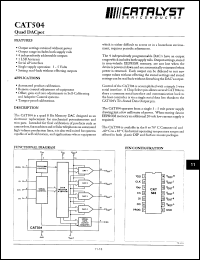Click here to download CAT504P Datasheet