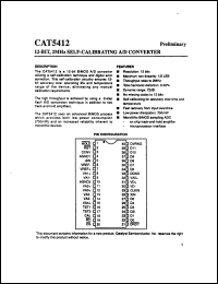Click here to download CAT5412KCM1 Datasheet