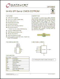 Click here to download CAT25640VP2I-GT3 Datasheet