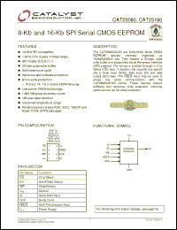 Click here to download CAT25160LI-GT3 Datasheet