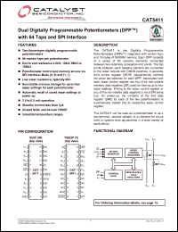 Click here to download CAT5411WI-00-T1 Datasheet