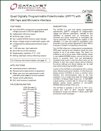 Click here to download CAT525_0711 Datasheet