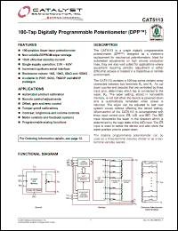 Click here to download CAT5113_07 Datasheet