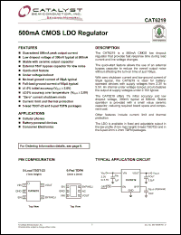 Click here to download CAT6219-250TD-GT3 Datasheet