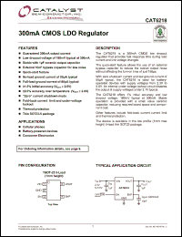 Click here to download CAT6218-150TD-GT3 Datasheet