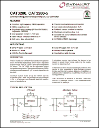 Click here to download CAT3200ZI-GT3 Datasheet