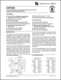 Click here to download CAT525WI-TE10 Datasheet