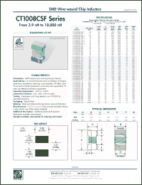 Click here to download CT1008CSF-911G Datasheet