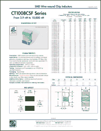 Click here to download CT1008CSF-561G Datasheet