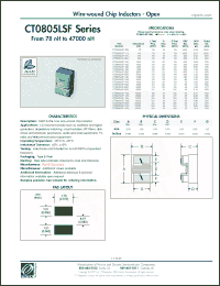Click here to download CT0805LSF-123K Datasheet