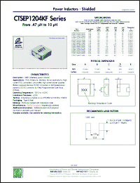 Click here to download CTSEP1204KF-1R0M Datasheet
