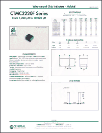 Click here to download CTMC2220F-182K Datasheet