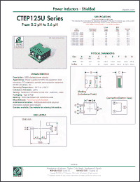 Click here to download CTEP125UF-4R3M Datasheet