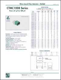 Click here to download CTMC1008F-390J Datasheet