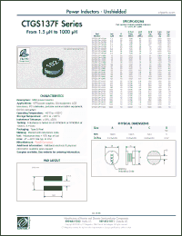 Click here to download CTGS137F-561K Datasheet