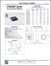 Click here to download CTSD20F-220M Datasheet