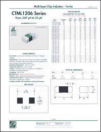 Click here to download CTML1206-220K Datasheet