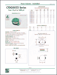 Click here to download CTDO5022PF-333 Datasheet
