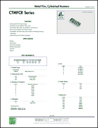 Click here to download CTMFCR0207FTCV0100 Datasheet