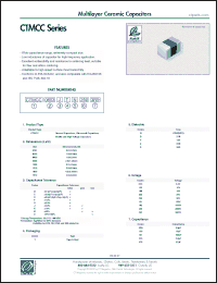 Click here to download CTMCC0201BTN100150 Datasheet