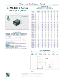 Click here to download CTMC1812F-101M Datasheet