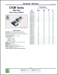 Click here to download CTCB0805F-222H Datasheet