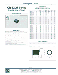 Click here to download CT622LYF-182M Datasheet