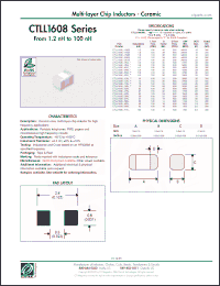 Click here to download CTLL1608S-68NS Datasheet