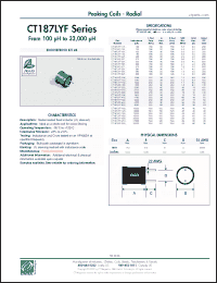 Click here to download CT187LYF-182K Datasheet
