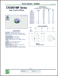 Click here to download CTGSR74BF-101M Datasheet