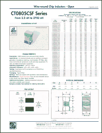 Click here to download CT0805CSF-152K Datasheet