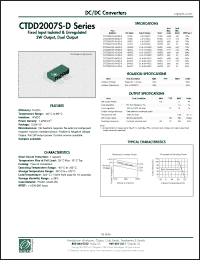 Click here to download CTDD2007S-D Datasheet