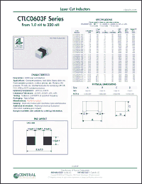 Click here to download CTLC0603F-8N2J Datasheet