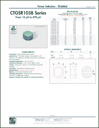 Click here to download CTGSR105BF-330FM Datasheet