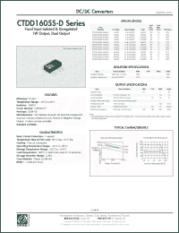 Click here to download CTDD1605S-D Datasheet