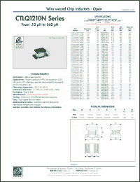 Click here to download CTLQ1210NF-1R2M Datasheet