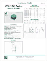 Click here to download CTSLF1045TF-152M Datasheet