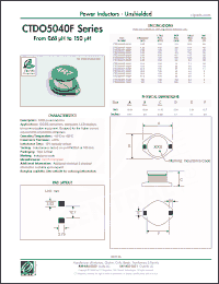 Click here to download CTDO5040F-222M Datasheet