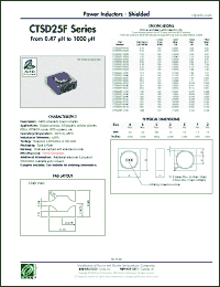 Click here to download CTSD25F-471M Datasheet