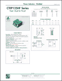 Click here to download CTEP125HF-7R2 Datasheet