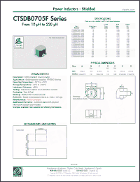 Click here to download CTSDB0705F-101M Datasheet