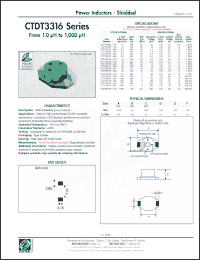 Click here to download CTDT3316P-152 Datasheet