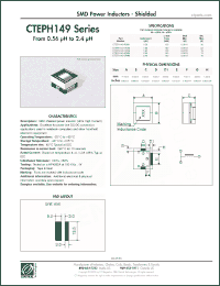 Click here to download CTEPH149-1R0M Datasheet
