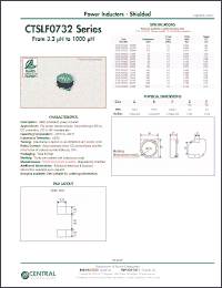 Click here to download CTSLF0732T-221M Datasheet