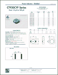 Click here to download CT920CYF-470M Datasheet