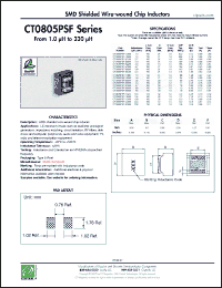 Click here to download CT0805PSF-562M Datasheet