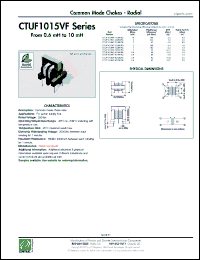 Click here to download CTUF1015VF-502M0R5 Datasheet