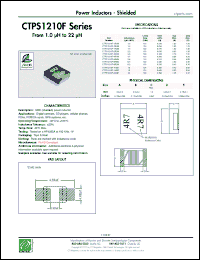Click here to download CTPS1210F-8R2M Datasheet