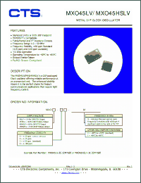Click here to download MXO45HSLV-3C-32M7680 Datasheet