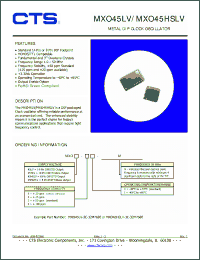 Click here to download MXO45LV-3C-32M7680 Datasheet